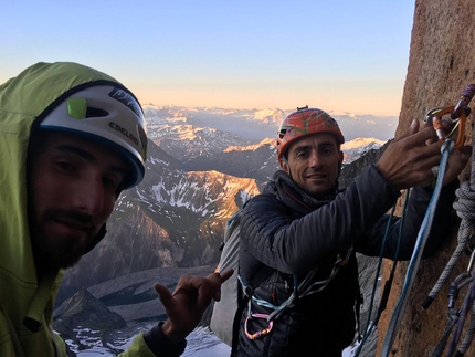 Pilastro Rosso del Brouillard, Monte Bianco - Gabriele Carrara e Marco Farina, Pilastro Rosso del Brouillard, Monte Bianco