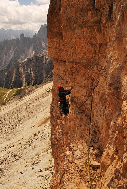 Hector Silva Peralta - Hector Silva Peralta: Via Cassin, Tre Cime di Lavaredo, Dolomites, agosto 2011