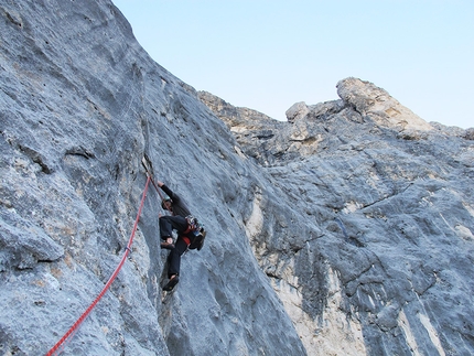 Hector Silva Peralta - Hector Silva Peralta: Pilastro Grigio, Mulaz, Dolomites, August 2013