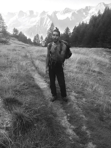 Hector Silva Peralta - Hector Silva Peralta: descent to Bagni di Masino after Piz Badile, June 2015