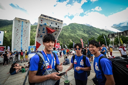 Lead World Cup 2019 - During the Chamonix stage of the Lead World Cup 2019