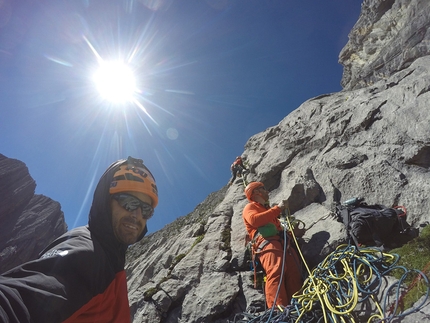 Cerro Tornillo Peru - Eneko Pou, Manu Ponce e Iker Pou durante l'apertura della loro nuova via sulla parete nord del Cerro Tornillo in Peru