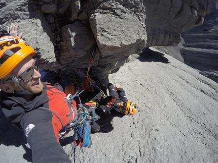 Cerro Tornillo Peru - Iker Pou and Eneko Pou climbing their new route up the North Face of Cerro Tornillo in Peru