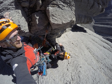 Cerro Tornillo Peru - Iker Pou e Eneko Pou durante l'apertura della loro nuova via sulla parete nord del Cerro Tornillo in Peru