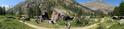 Gran Paradiso, Valle d'Aosta - Durante il Granpablok 2019, il meeting di arrampicata boulder al Gran Paradiso in Valle d’Aosta