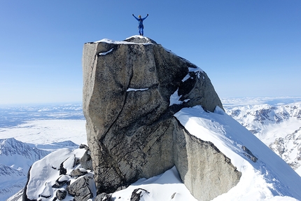Janez Svoljšak - Janez Svoljšak on the summit of Wailing Wall, Revelation glacier, Alaska