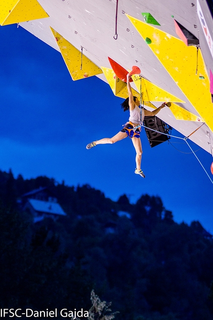 Ashima Shiraishi - Ashima Shiraishi competing in the third stage of the Lead World Cup 2019 at Briançon, France