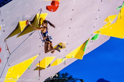 Nina Arthaud - Nina Arthaud durante la terza tappa della Coppa del Mondo Lead 2019 a Briançon 