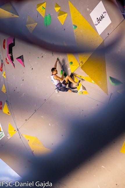 William Bosi - William Bosi competing in the third stage of the Lead World Cup 2019 at Briançon, France