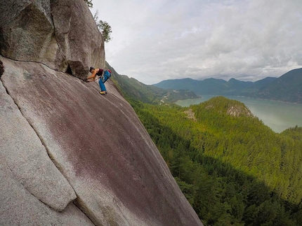 Squamish climbing Canada - Climbing at Squamish: the route Skywalker