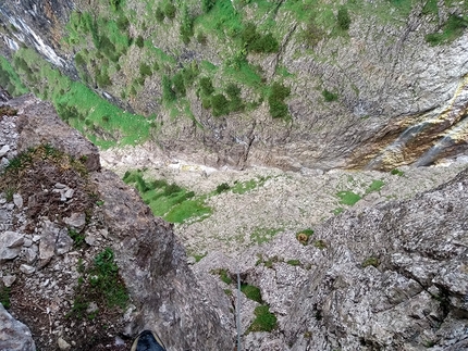 Pale di San Martino Dolomiti - Via quota 100, Pala di San Bartolomeo, Pale di San Martino, Dolomiti (Stefano Menegardi, Emanuele Menegardi)