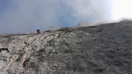 Eiger - Nina Caprez repeating La Vida es Silbar up the north face of the Eiger, with Aymeric Clouet