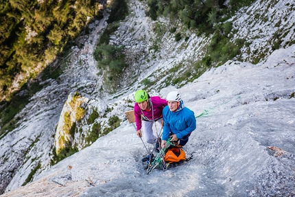 Luka Lindič, End of Silence - Luka Lindič and Ines Papert repeating End of Silence up Feuerhorn (Berchtesgadener Alps, Germany)