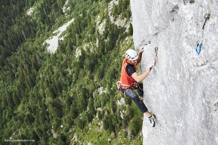 Siebe Vanhee climbs Gastlosen testpiece Yeah Man