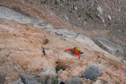 Simon Messner and Barbara Vigl snap up their Ice Age on Punta del Pin, Dolomites