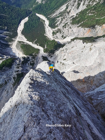 Silvo Karo e Luka Lindič aprono una nuova via sul Široka peč in Slovenia