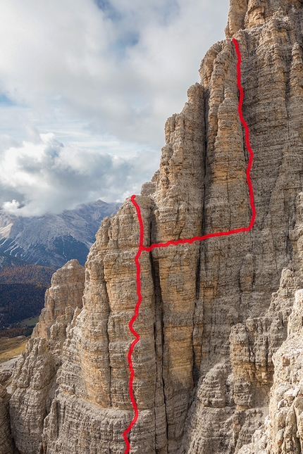 Cima Grande di Lavaredo, Dolomiti - La linea di Zeitsprung, Cima Grande di Lavaredo, Tre Cime di Lavaredo, Dolomiti (Hannes Pfeifhofer, Diddi Niederbrunner)