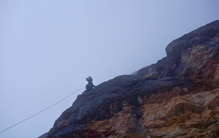 Civetta Dolomites, Symon Welfringer, Antonin Cechini, Aurélien Vaissière - Colonne d’Ercole, Civetta, Dolomites, climbed by Symon Welfringer, Antonin Cechini, Aurélien Vaissière