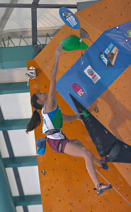 Laura Rogora - Laura Rogora competing at the IFSC World Youth Championships