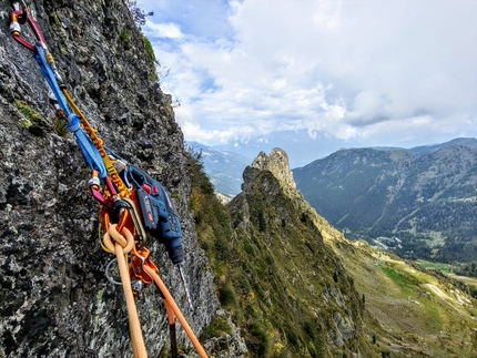 Cima Piazzotti Orientale Val Gerola - Via Aldo Spini, Cima Piazzotti Orientale, Val Gerola (Cristian Candiotto, Roberto Tommasetto)