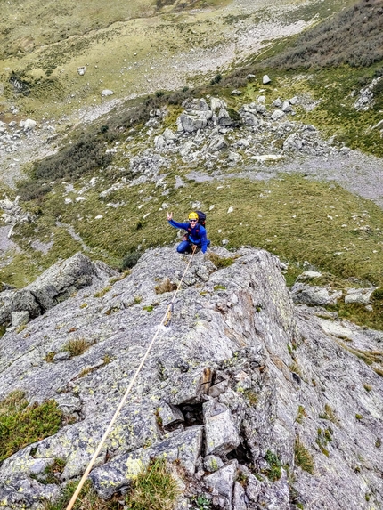 Cima Piazzotti Orientale Val Gerola - Via Aldo Spini, Cima Piazzotti Orientale, Val Gerola (Cristian Candiotto, Roberto Tommasetto)