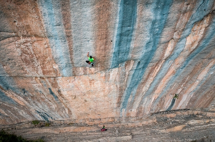 Marco Zanone - Marco Zanone su Le Cadre Nouvelle 9a a Ceuse in Francia