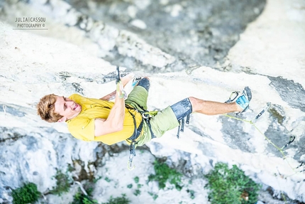 Sébastien Bouin - Sébastien Bouin libera La Rage d’Adam in Verdon. Gradata 9b/+, si pone come una delle vie di arrampicata sportiva più difficili della Francia.