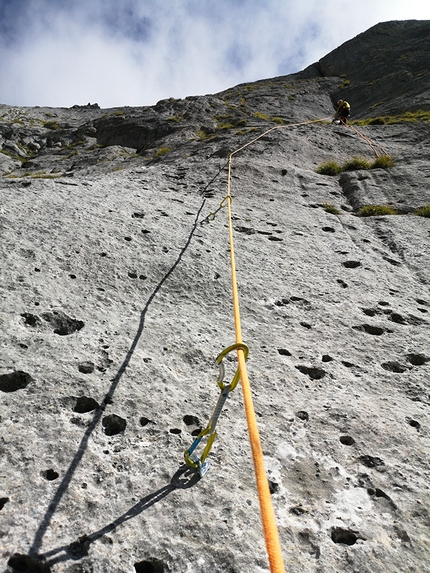 Dolomiti di Brenta, Cima Uomo, Dimitri Bellomi, Michele Lucchini - Moondance alla Cima Uomo, Dolomiti di Brenta