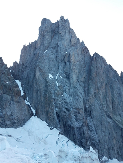 Aiguille Noire de Peutery, Giancarlo Maritano - Sulla Via Ratti-Vitali alla Aiguille Noire de Peutery, Monte Bianco