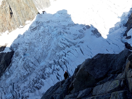 Aiguille Noire de Peutery, Giancarlo Maritano - Sulla Via Ratti-Vitali alla Aiguille Noire de Peutery, Monte Bianco