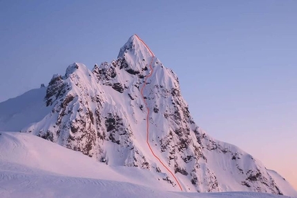 Christophe Henry, Juan Señoret ski Colmillo Del Diablo in Patagonia