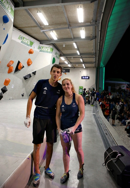 Paul Jenft, Naile Meignan - Paul Jenft e Naile Meignan ai Campionati Europei di arrampicata Boulder di Bressanone