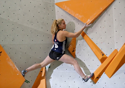 Naile Meignan - Naile Meignan ai Campionati Europei di arrampicata Boulder di Bressanone