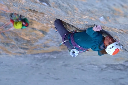 Nina Caprez, Sean Villanueva, Roger Schäli climb Eiger Merci La Vie