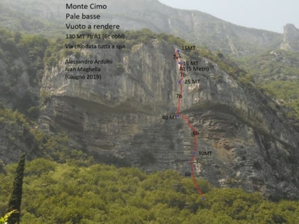 Val d'Adige, Alessandro Arduini, Ivan Maghella - Vuoto a Rendere, Monte Cimo, Val d'Adige (Alessandro Arduini, Ivan Maghella estate 2019)
