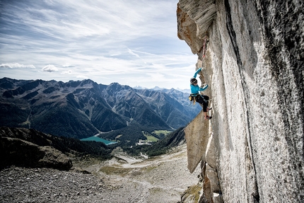 Simon Gietl, Manuel Gietl, Punta Dura, Valle di Anterselva - Simon Gietl e Manuel Gietl sulla loro Orca, la nuova via d'arrampicata alla Punta Dura sopra la Valle di Anterselva