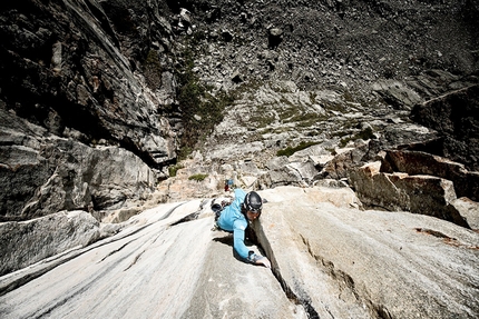 Simon Gietl, Manuel Gietl, Punta Dura, Valle di Anterselva - Simon Gietl e Manuel Gietl sulla loro Orca, la nuova via d'arrampicata alla Punta Dura sopra la Valle di Anterselva