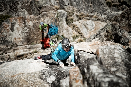 Simon Gietl, Manuel Gietl, Punta Dura, Valle di Anterselva - Simon Gietl e Manuel Gietl sulla loro Orca, la nuova via d'arrampicata alla Punta Dura sopra la Valle di Anterselva