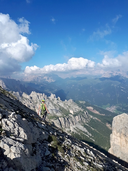 Via Casarotto, Roda di Vael, Catinaccio - Via Casarotto alla Roda di Vael, Catinaccio, Dolomiti (Giulio Diener, Giacomo Peruffo)