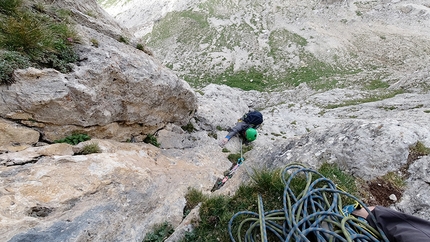 Via Casarotto, Roda di Vael, Catinaccio - Via Casarotto alla Roda di Vael, Catinaccio, Dolomiti (Giulio Diener, Giacomo Peruffo)