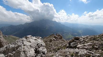 Via Casarotto, Roda di Vael, Catinaccio - Via Casarotto alla Roda di Vael, Catinaccio, Dolomiti (Giulio Diener, Giacomo Peruffo)