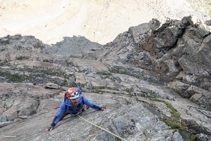 Pizzo Fizzi, Alpe Devero - Durante l'apertura di Sfizzi della Vita al Pizzo Fizzi, Alpe Devero (Claudio Castiglione, Tommaso Lamantia, Tommaso Salvadori, Gianluca Zambotto)