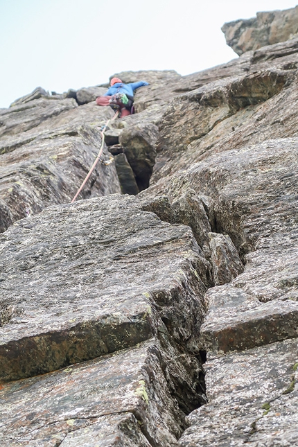 Pizzo Fizzi, Alpe Devero - Durante l'apertura di Sfizzi della Vita al Pizzo Fizzi, Alpe Devero (Claudio Castiglione, Tommaso Lamantia, Tommaso Salvadori, Gianluca Zambotto)