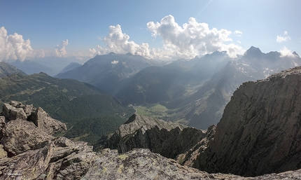 Pizzo Fizzi, Alpe Devero - Durante l'apertura di Sfizzi della Vita al Pizzo Fizzi, Alpe Devero (Claudio Castiglione, Tommaso Lamantia, Tommaso Salvadori, Gianluca Zambotto)