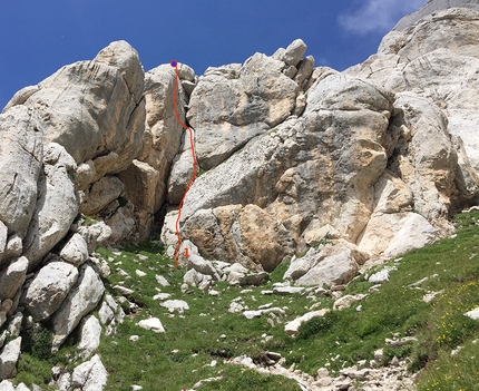 Gran Sasso, Corno Piccolo, Fiamme di Pietra, Riccardo Quaranta - Fiamme di Pietra, Gran Sasso: Sector Inferi