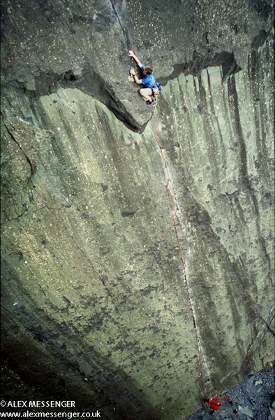 Vivian Quarry, slate climbing in North Wales