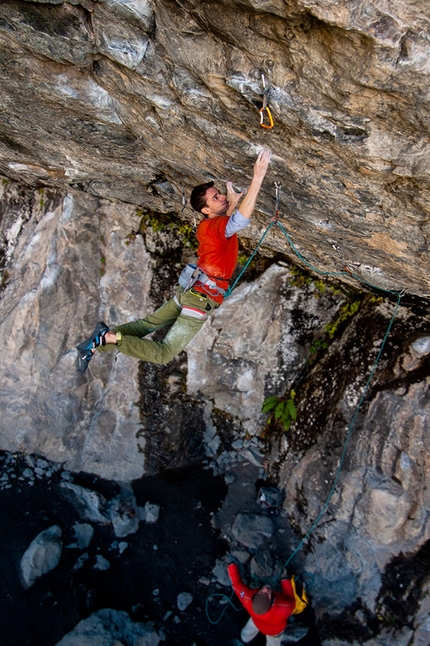 Davide Bassotto primo 9a con Condé de Choc a Entraygues in Francia