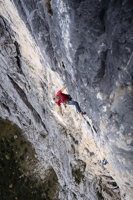 Cima Nord dei Ferùch, Monti del Sole, Dolomiti Bellunesi - Dolce Attesa sulla Cima Nord dei Ferùch, Monti del Sole, Dolomiti Bellunesi: prima ripetizione e prima libera di Mirco Grasso e Santi Padros