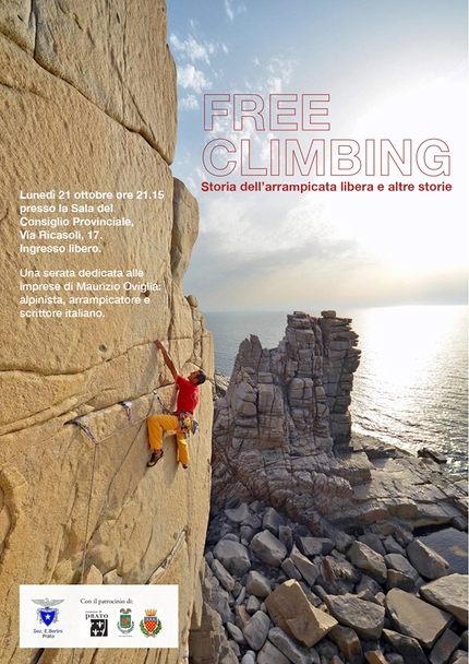 Maurizio Oviglia a Prato con Free climbing - Storia dell'arrampicata libera e altre storie