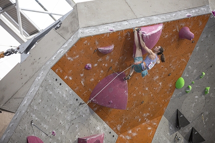 Anak Verhoeven - Anak Verhoeven competing at Edinburgh, European Climbing Championships 2019 Lead and Speed